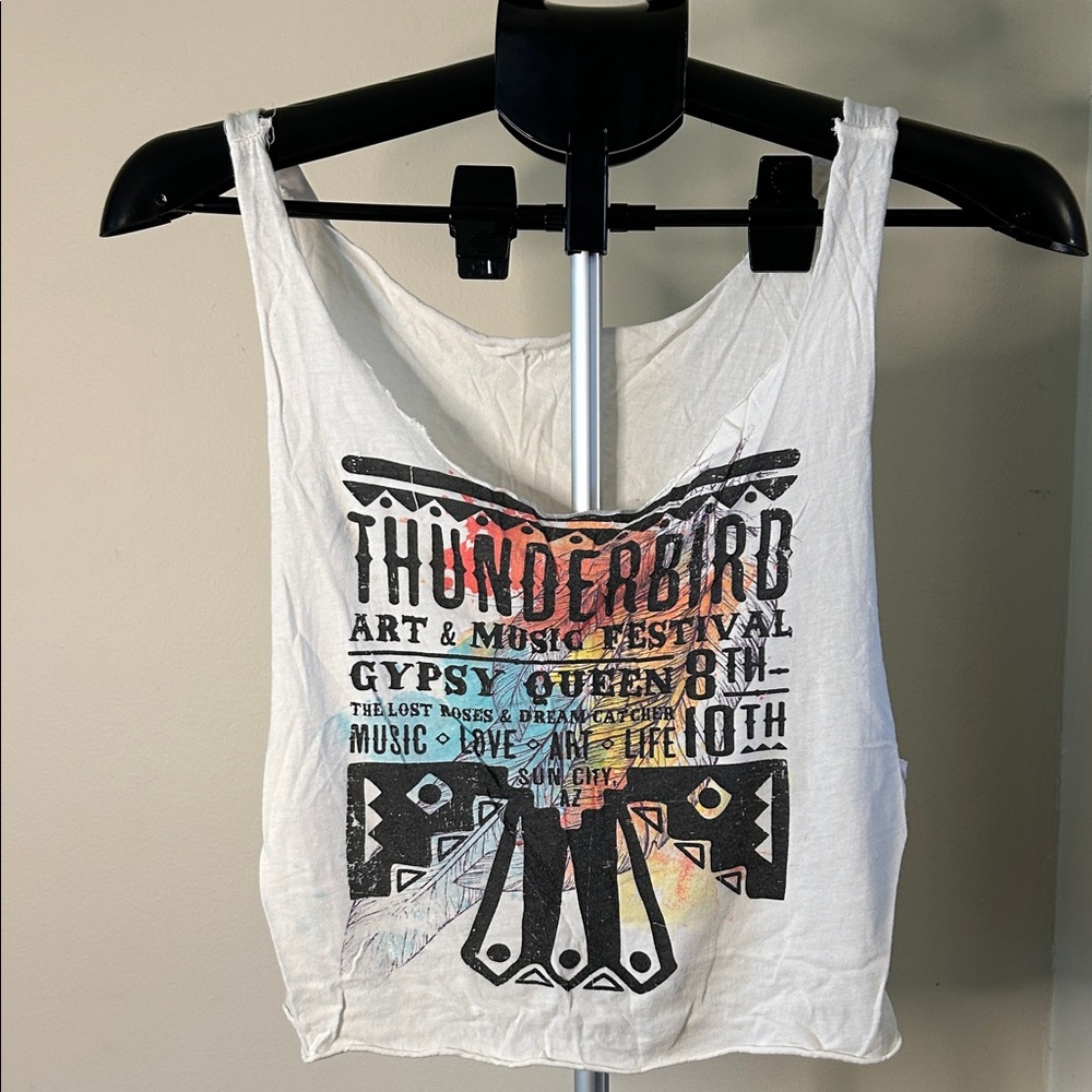 Thunderbird Festival Graphic Crop Top